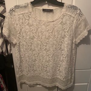 White lace top- The Limited